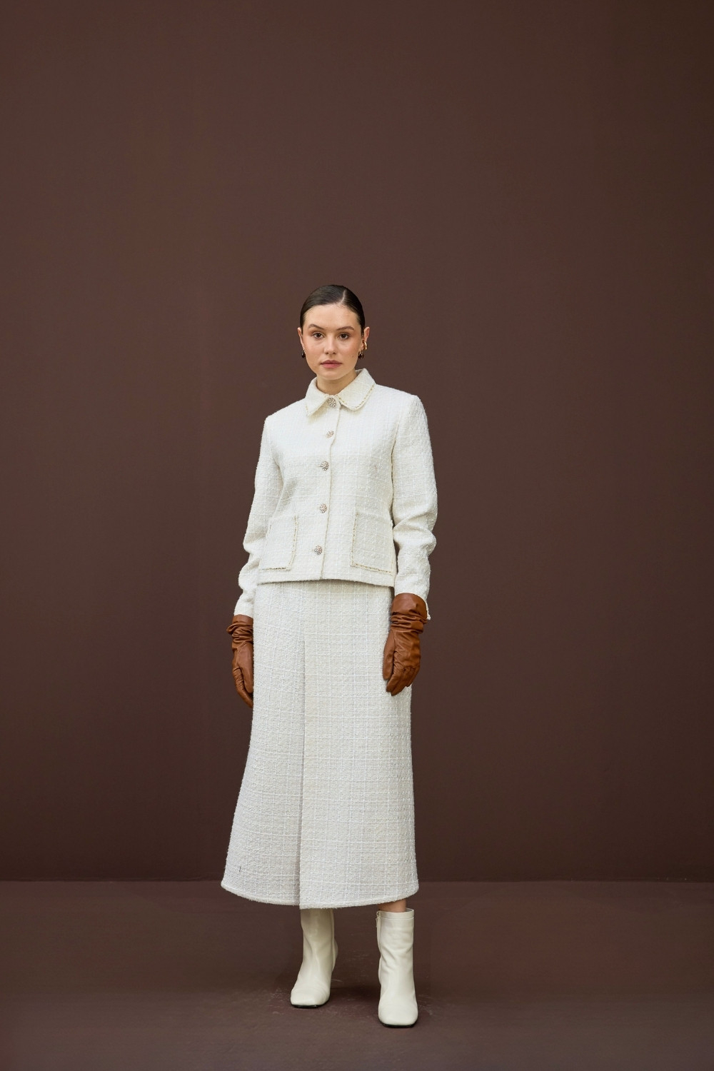 TÜVİT CEKET TAKIM EKRU - 5