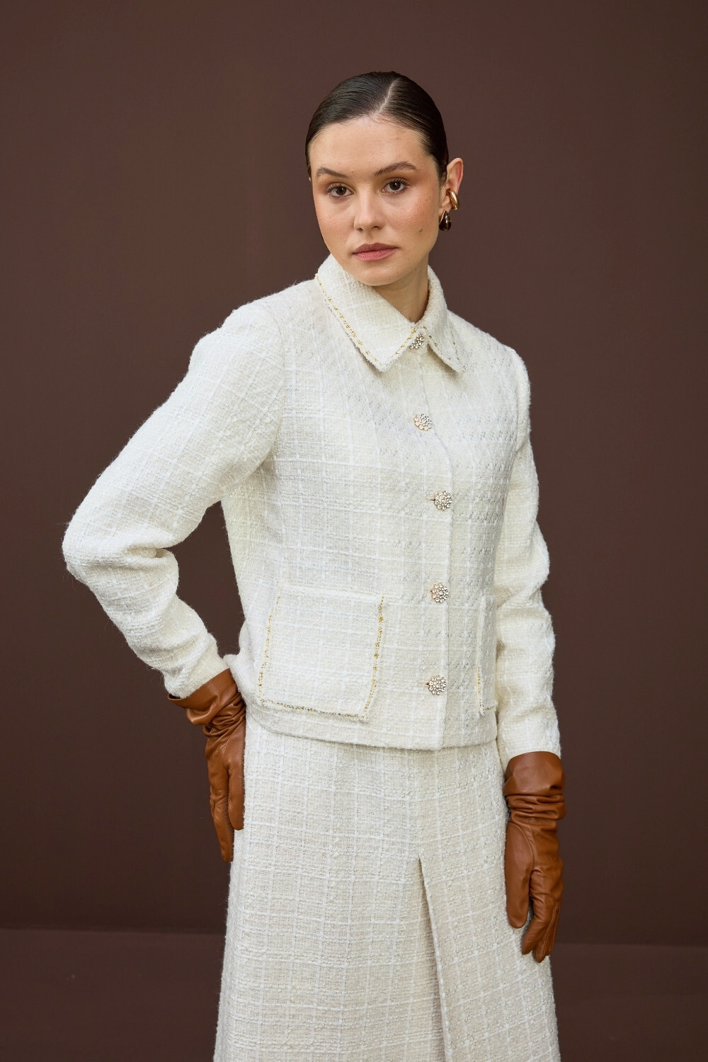 TÜVİT CEKET TAKIM EKRU - 2