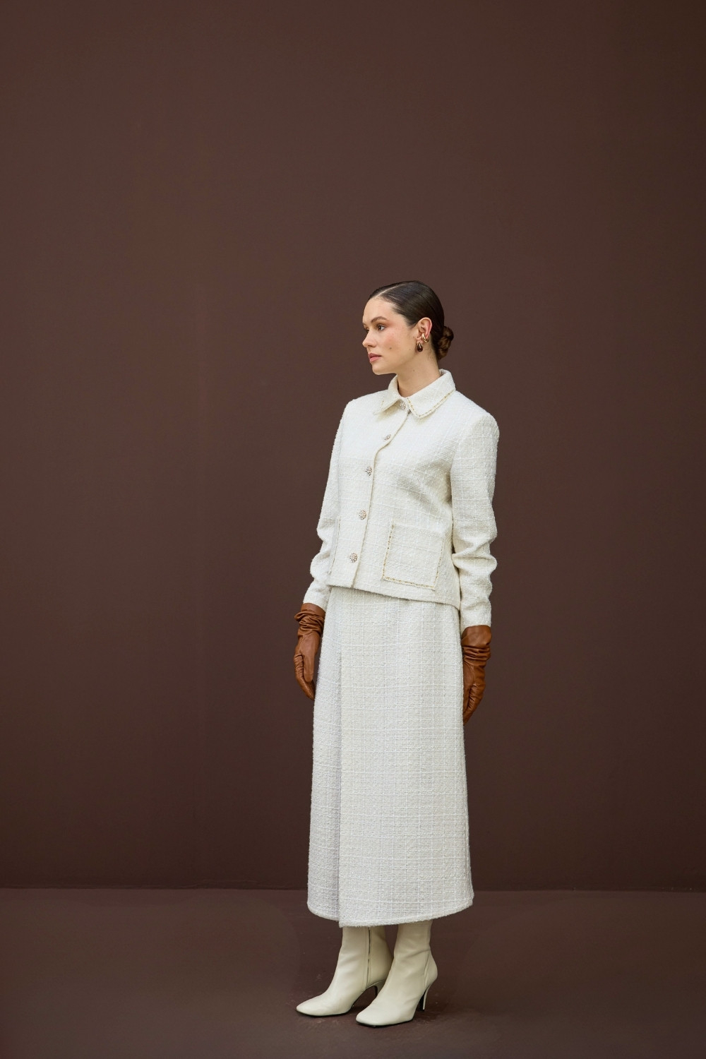 TÜVİT CEKET TAKIM EKRU - 9