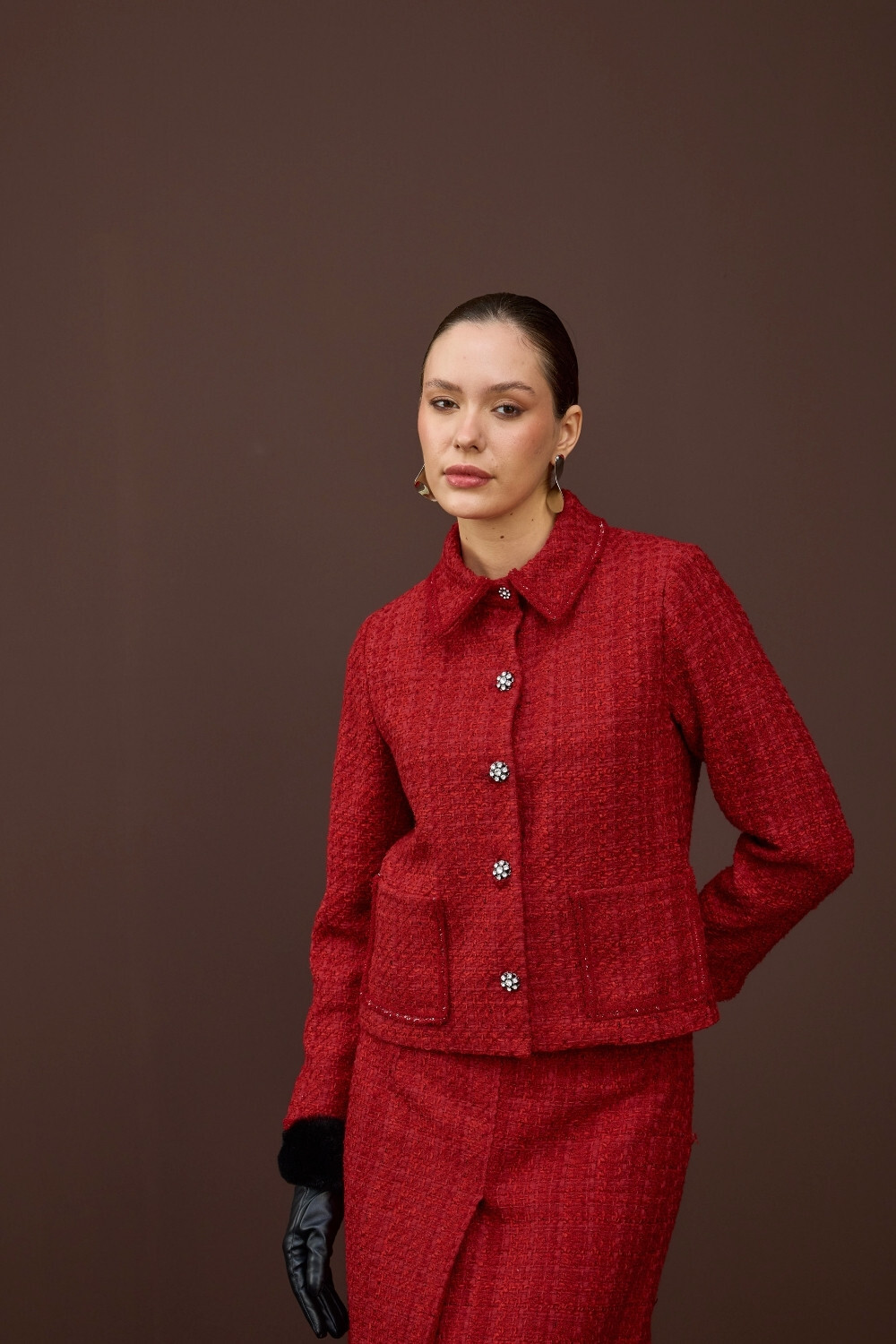 TÜVİT CEKET TAKIM KIRMIZI - 3