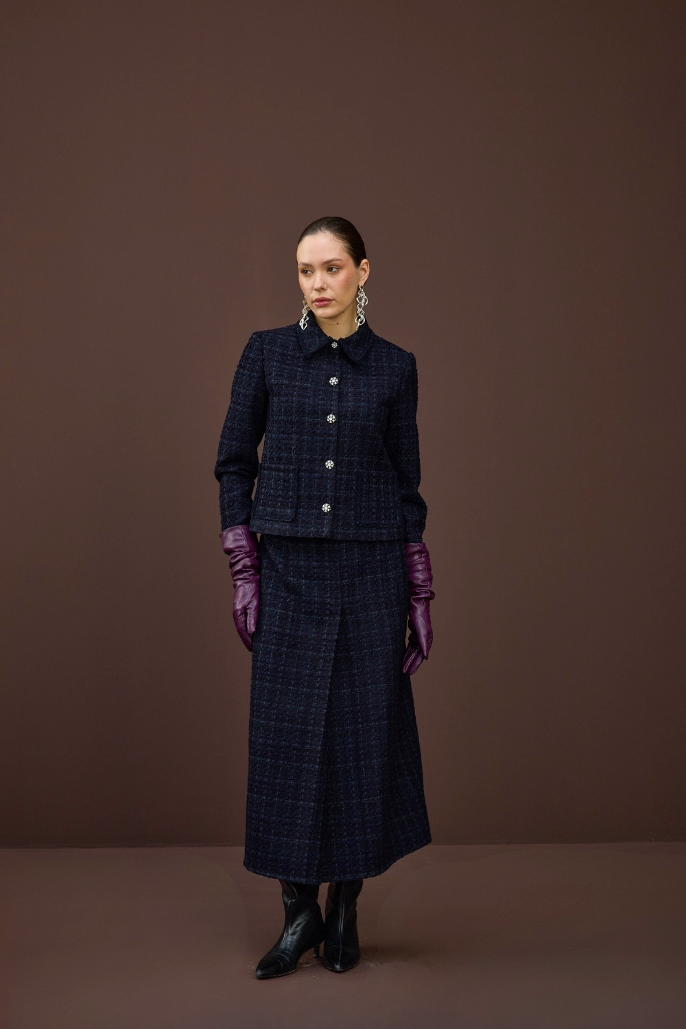 TÜVİT CEKET TAKIM LACİVERT - 3