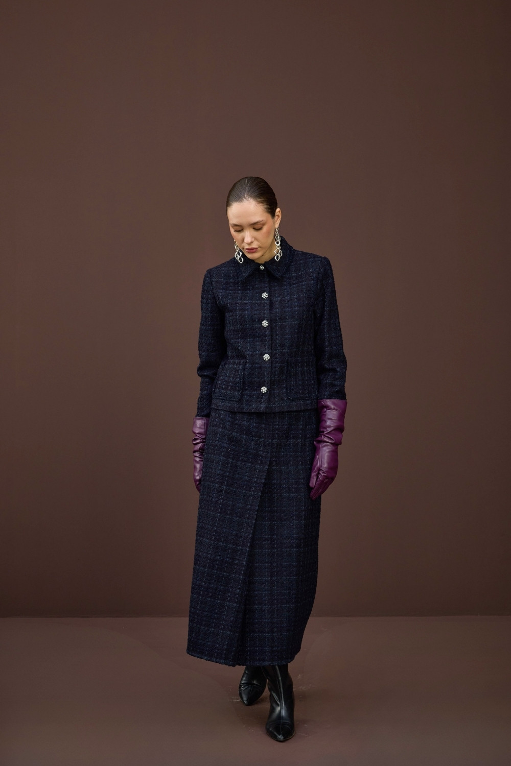 TÜVİT CEKET TAKIM LACİVERT - 4