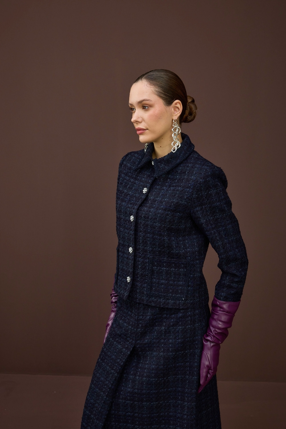 TÜVİT CEKET TAKIM LACİVERT - 7