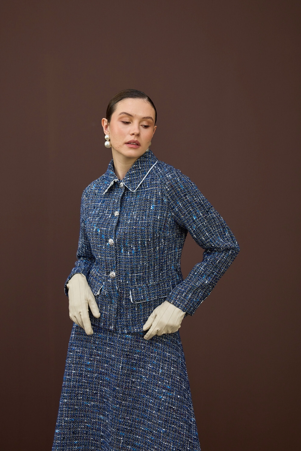 TÜVİT BİYELİ CEKET TAKIM LACİVERT - 7