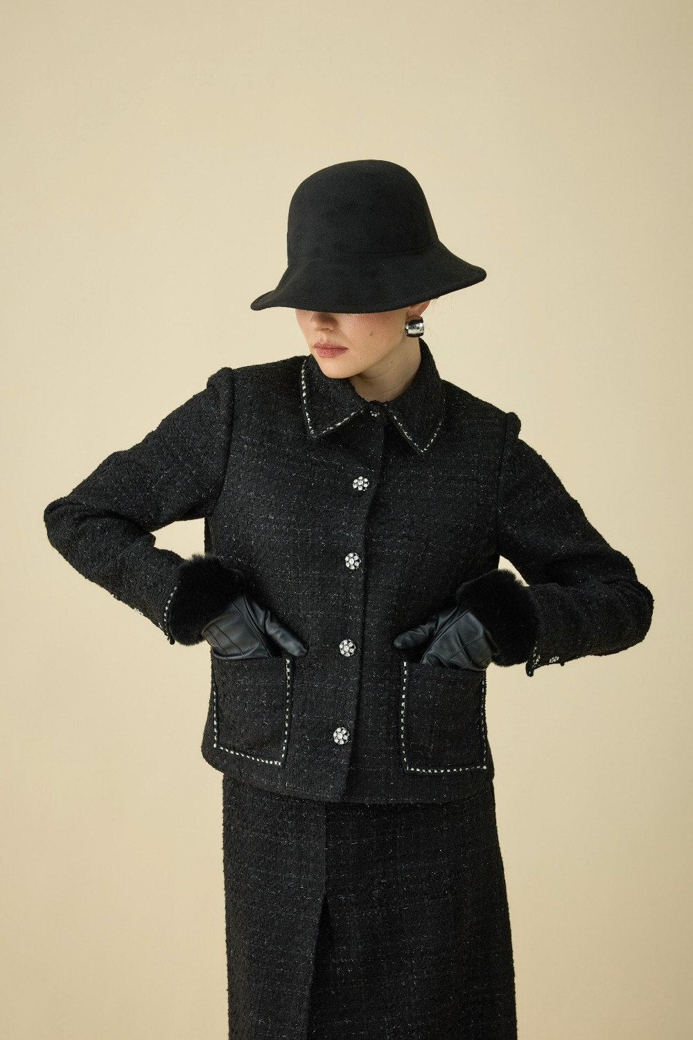 TÜVİT CEKET TAKIM SİYAH - 10