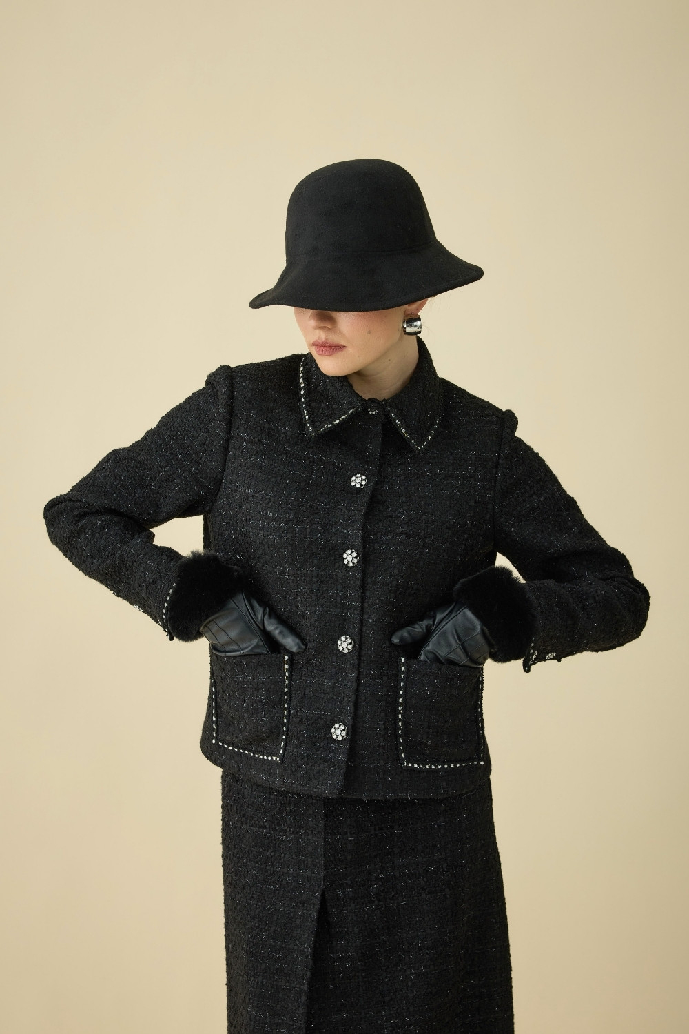 TÜVİT CEKET TAKIM SİYAH - 10