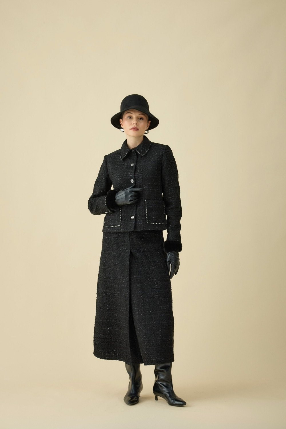 TÜVİT CEKET TAKIM SİYAH - 11