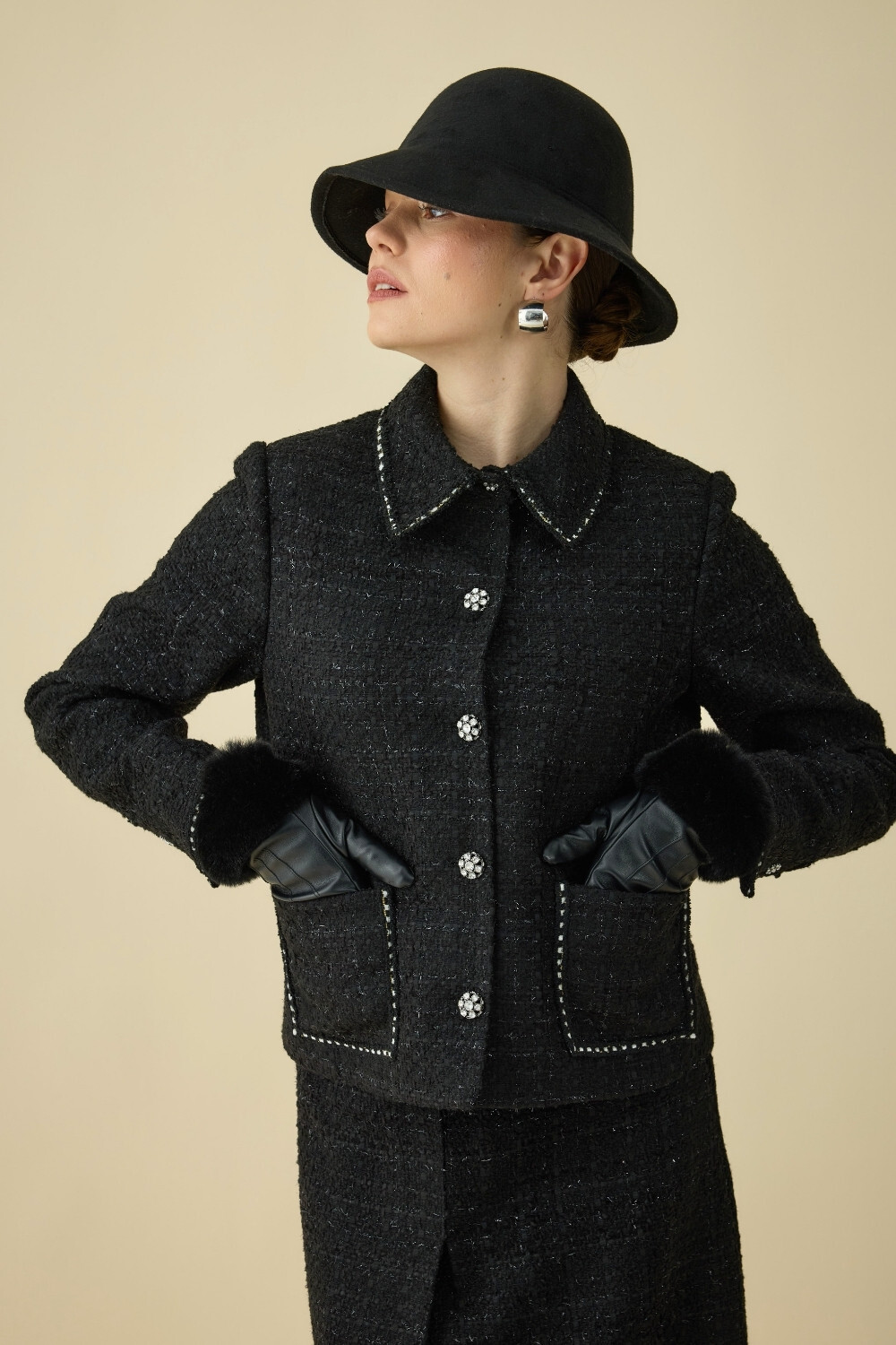 TÜVİT CEKET TAKIM SİYAH - 14