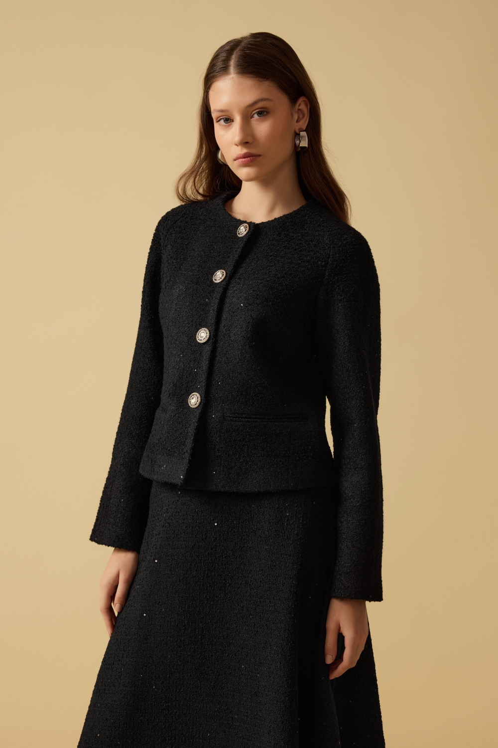 TWEED CEKET SİYAH - 1