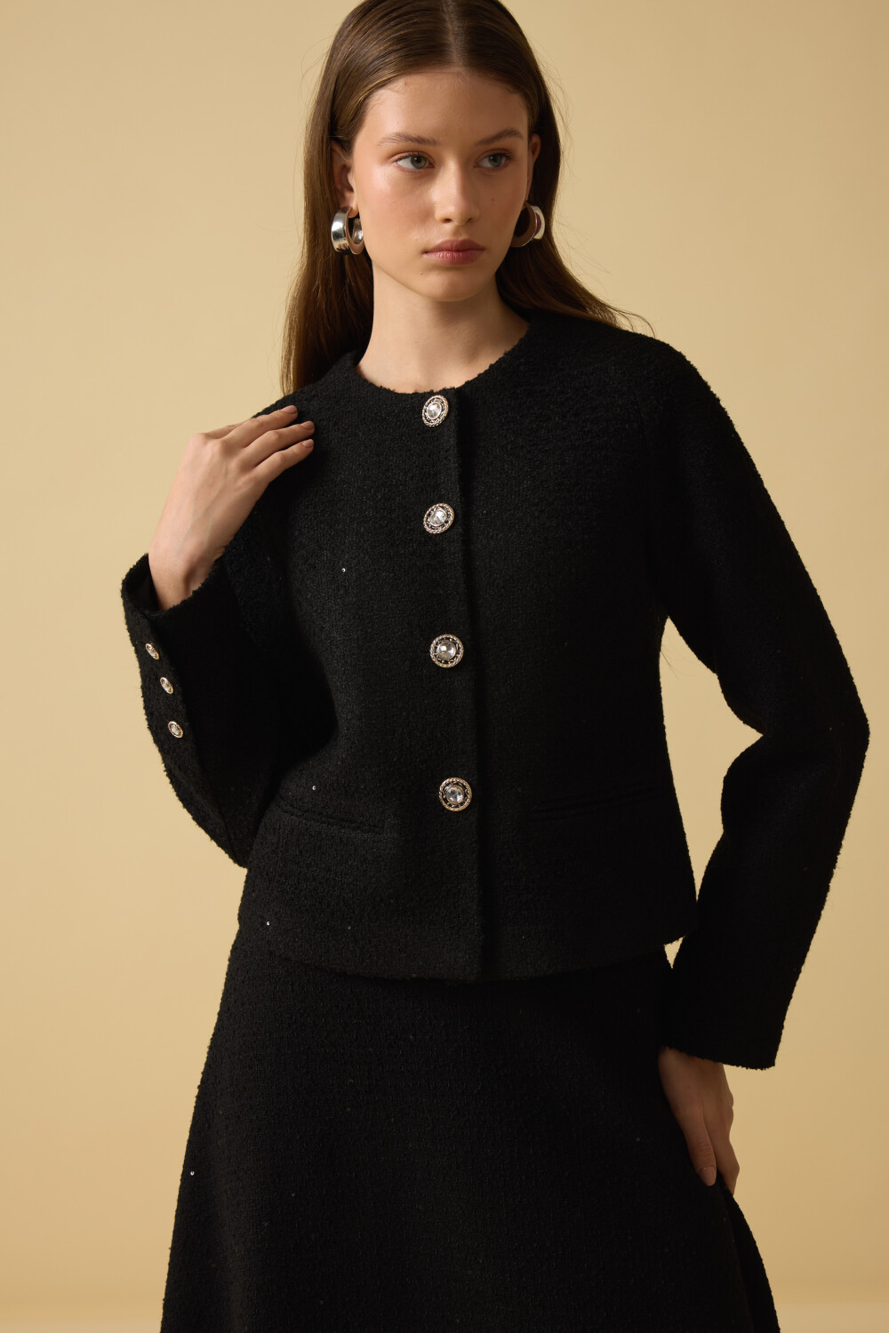 TWEED CEKET SİYAH - 3